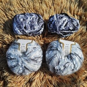 Cozy Soft Yarn Bundle in Black and Gray